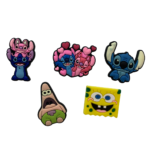 Pack Figuras silicona 2D Alienígena y Esponja