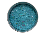 purpurina corazon azul