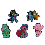 Pack Figuras silicona 2D Perro Azul, Oso y Pony