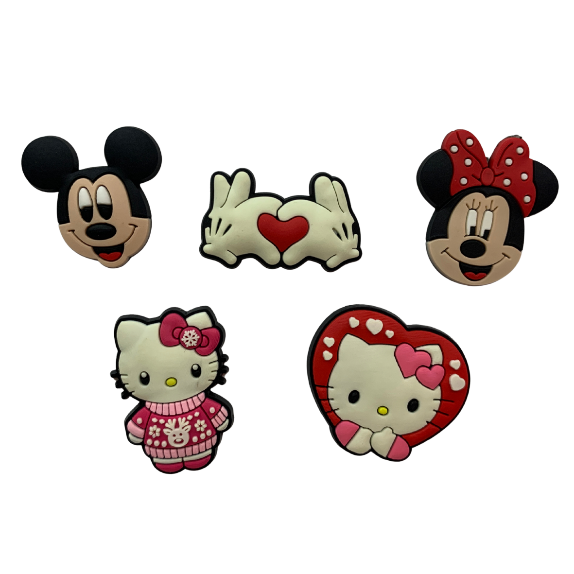 Pack Figuras silicona 2D Ratón Ratona y Gatita