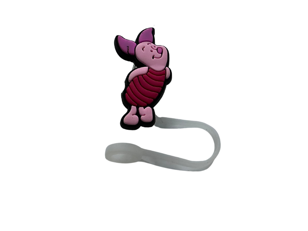 Tapón para Pajitas Cerdito Amigo Oso