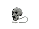Tapón para Pajitas Calavera Vampiro