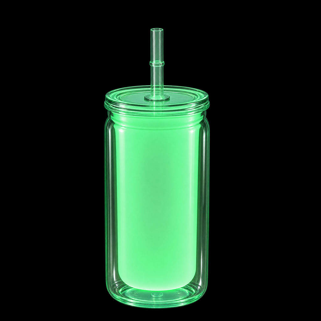 Vaso SnowGlobe Glow 16 oz Brillante en la Oscuridad - Imagen 2